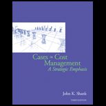Cases in Cost Management  Strategic Emphasis