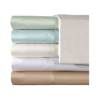 American Heritage 300tc Set of 2 Egyptian Cotton Sateen Solid Pillowcases, Ivory