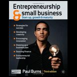 Entrepreneurship and Small Business Start up, Growth and Maturity