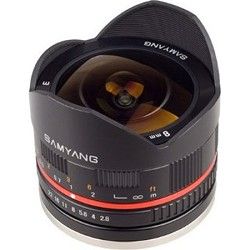 Samyang 8mm F2.8 UMC Ultra Wide Angle Fisheye Lens for Samsung NX   Black
