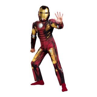 The Avengers Iron Man Mark VII Classic Muscle Toddler Costume, Red, Boys