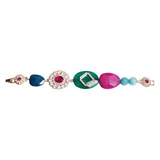 ZOË + SYD Multi Gemstone Charm Bracelet, Womens