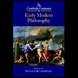 Cambridge Companion to Early Modern Philosophy