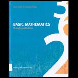 Basic Mathematics Through Applications   With CD (Custom)