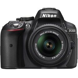 Nikon D5300 DX Format Digital SLR Kit w/ 18 55mm DX VR II Lens   Black