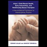 Infant/Child Mental Health, Early Intervention, and Relationship Based Therapies A Neurorelational Framework for Interdisciplinary Practice   With CD
