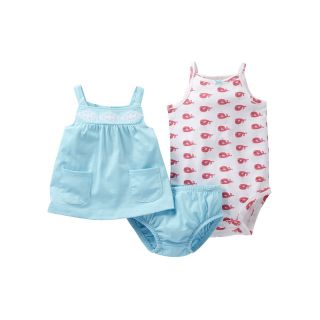 Carters Carter s Whale 3 pc. Diaper Cover Set   Girls newborn 24m, Pink, Pink