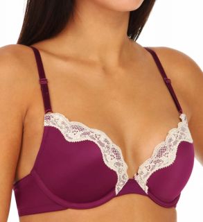 Self Expressions 05893 2 Pack Push Up Lace Neckline Tailored Bra