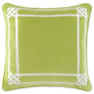 HAPPY CHIC BY JONATHAN ADLER Charlotte 18 Square Border Decorative Pillow,