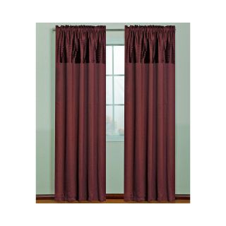 Landford Rod Pocket Curtain Panel, Red