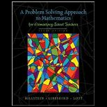 Problem Solving Approach to Mathematics for Elementary School   With Access and CD