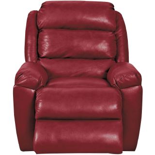 Lanier Leather Recliner, Durango Strawberry