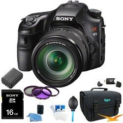 Sony SLTA65VM   a65 SLR Camera 24.3 MP with 18 135mm Zoom Lens Ultimate Bundle