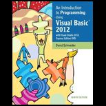 Introduction to Programming Using Visual BASIC 2012   With Dvd and Access