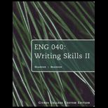 Eng 040 Writing Skills II (Custom)