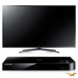 Samsung UN60F6400 60 120hz 1080p 3D Smart WiFi Slim LED HDTV and Blu ray Bundle