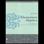 Mth 098 Element. Alg. Student Workbook (Custom)