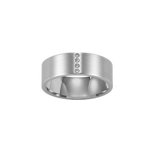 Stainless Steel Ring, Mens 8mm Comfort Fit Band