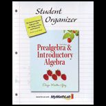 Prealgebra and Introductory Algebra   Student Organizer