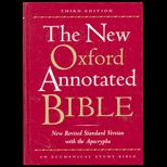 New Oxford Annotated Bible With the Apocrypha, New Revised Standard Version,  Indexed 9700