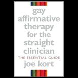 Gay Affirmative Therapy for the Straight Clinician  The Essential Guide