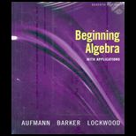 Beginning Algebra With Applications  Package