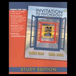Invitation to Psychology, Study Edition (Custom Package)