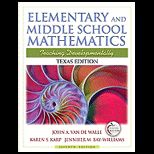 Elementary and Mid. School Mathematics  Texas Edition