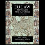 EU Law  Text, Cases, and Materials
