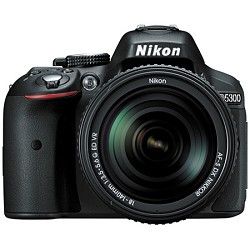 Nikon D5300 DX Format Digital 24.2 MP SLR Camera with 18 140mm VR Kit Lens (Blac