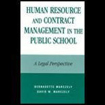 Human Resource and Contract Management in Public  A Legal Perspective