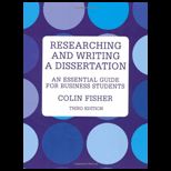 Research and Writing a Dissertation