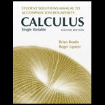 Calculus  Single Variable   Student Solution Manual