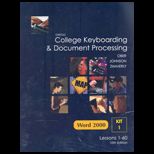 Gregg College Keyboarding and Document Processing (GDP), Take Home Version, Kit 1 (Lessons 1 60)