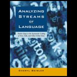 Analyzing Streams of Language  Twelve Steps to the Systematic Coding of Text, Talk, and Other Verbal Data