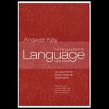 Introduction to Language   Answer Key
