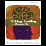 Writing, Reading and Research