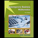 Contemporary Business Mathematics for Coll.   With Access