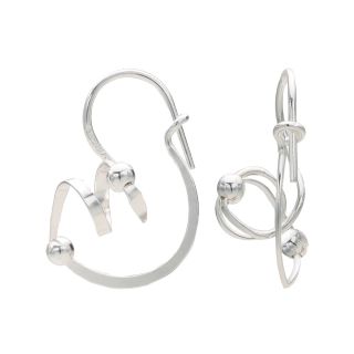 Bridge Jewelry Corkscrew Drop Earrings Sterling Silver