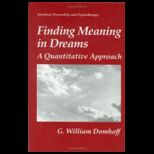 Finding Meaning in Dreams