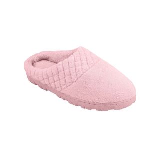 MUK LUKS Micro Chenille Slippers, Pink, Womens