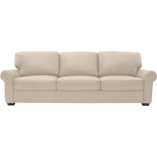 Leather Possibilities Roll Arm 96 Sofa, Bone