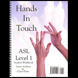 Hands in Touch ASL Level 1 Student Workbook,   With Dvd