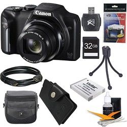 Canon PowerShot SX170 IS 16MP Digital Camera Ultimate Kit