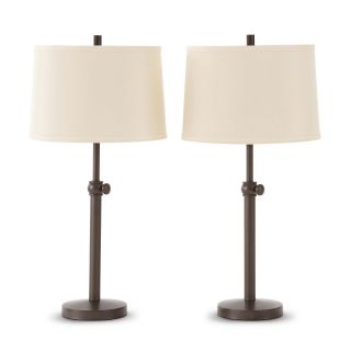 JCP Home Collection  Home Set of 2 Adjustable Table Lamps, Bronze