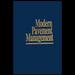 Modern Pavement Management