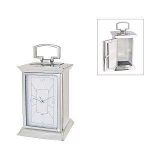 Silver Polished Carriage Clock