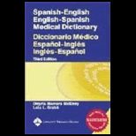 Spanish English English Spanish Medical Dictionary   With CD