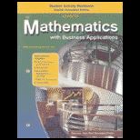 Mathematics With Business Application  Workbook TCHR. EDITION <