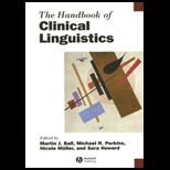 Handbook of Clinical Linguistics